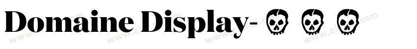 Domaine Display字体转换